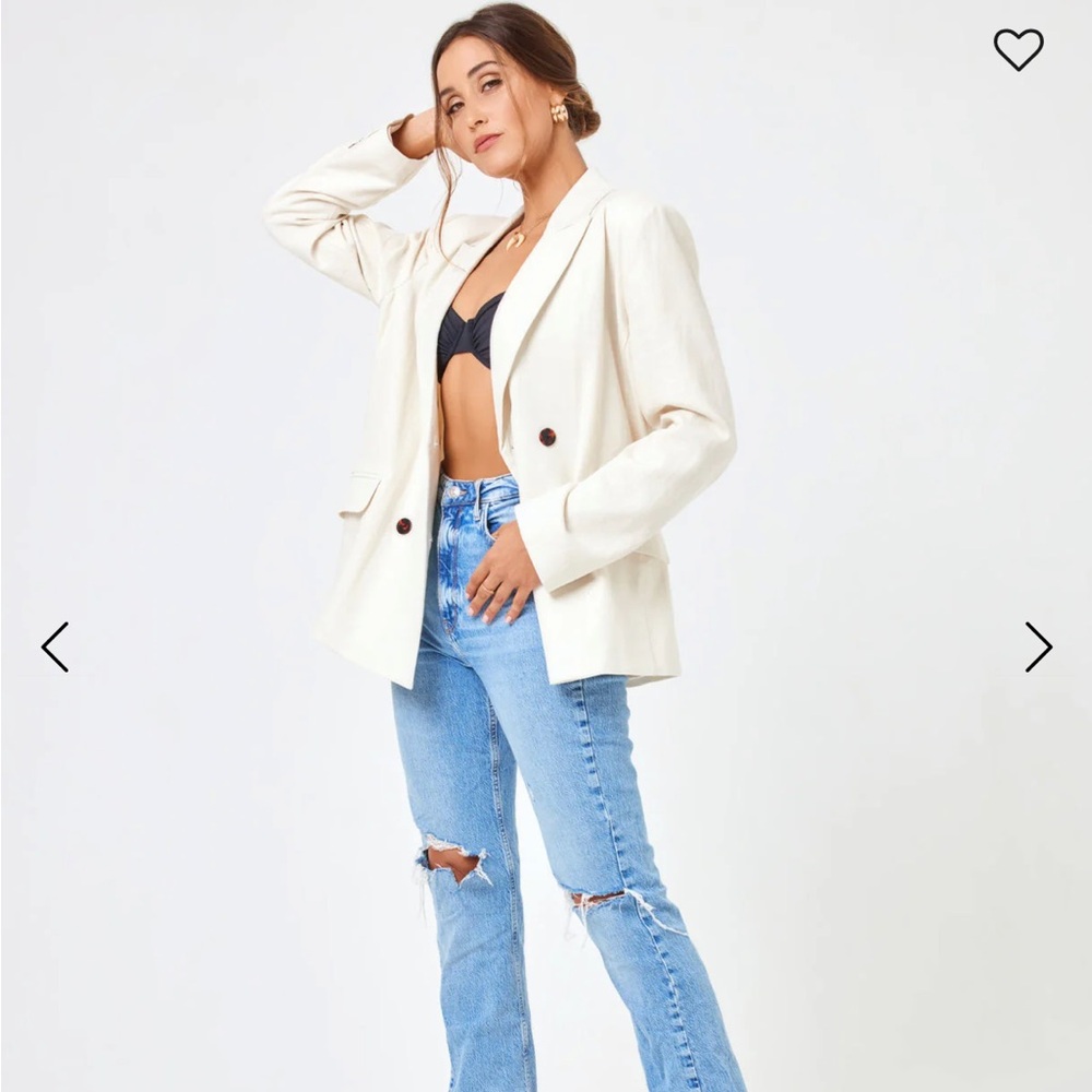 L*space RHODE blazer in cream color in XS double breasted